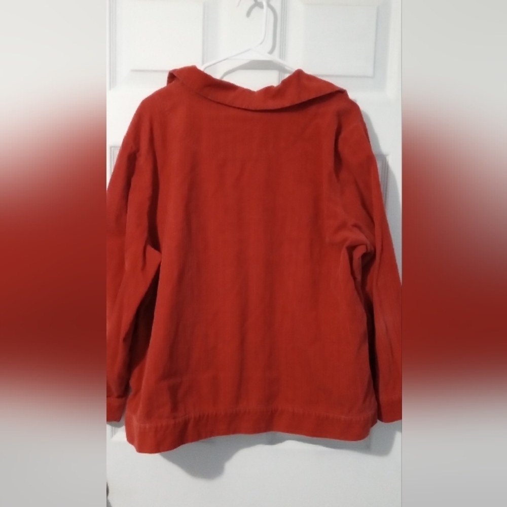 Christopher & Banks Red Corduroy Shirt - Picture 4 of 4